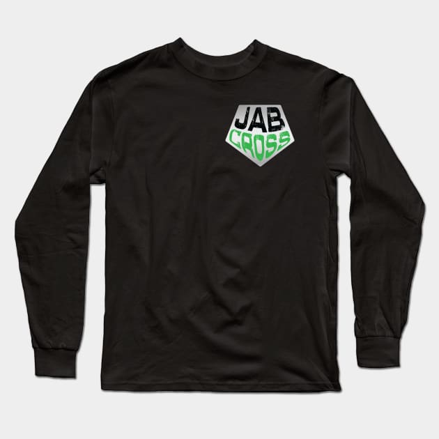 Silver Jab Cross brand logo Long Sleeve T-Shirt by Jab Cross Store